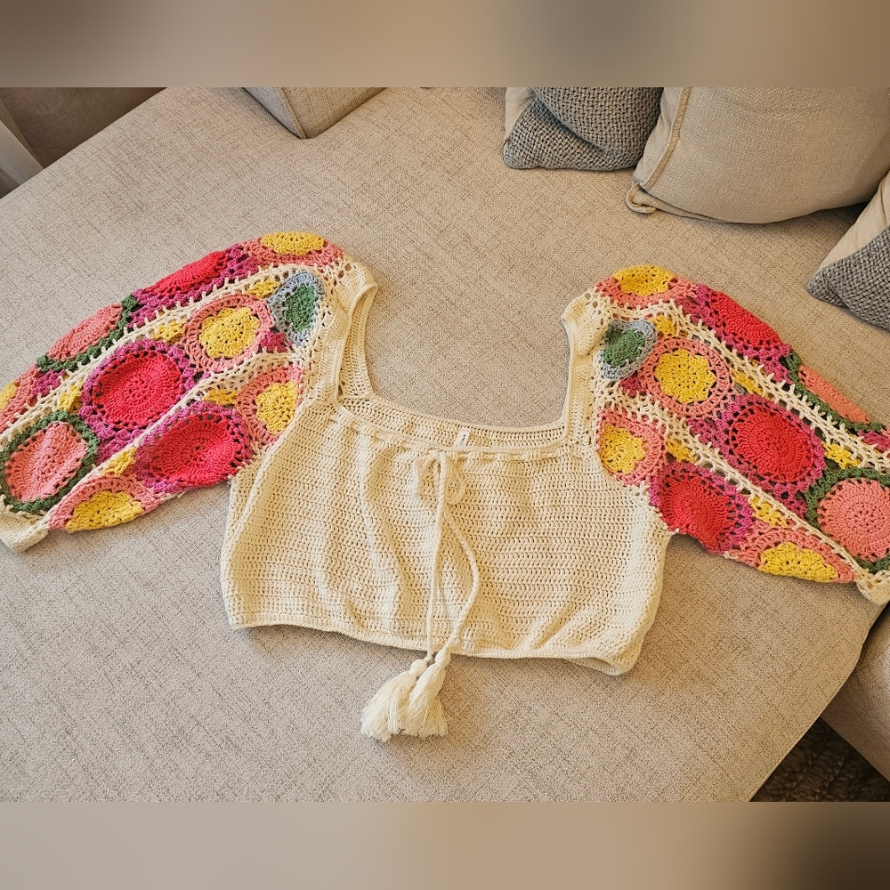 ✨ Spell & The Gypsy Collective Let the Sunshine In Crochet Top & Maxi Skirt Set - Picture 11 of 16